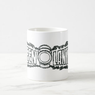 Green Lantern Letters BW Coffee Mug
