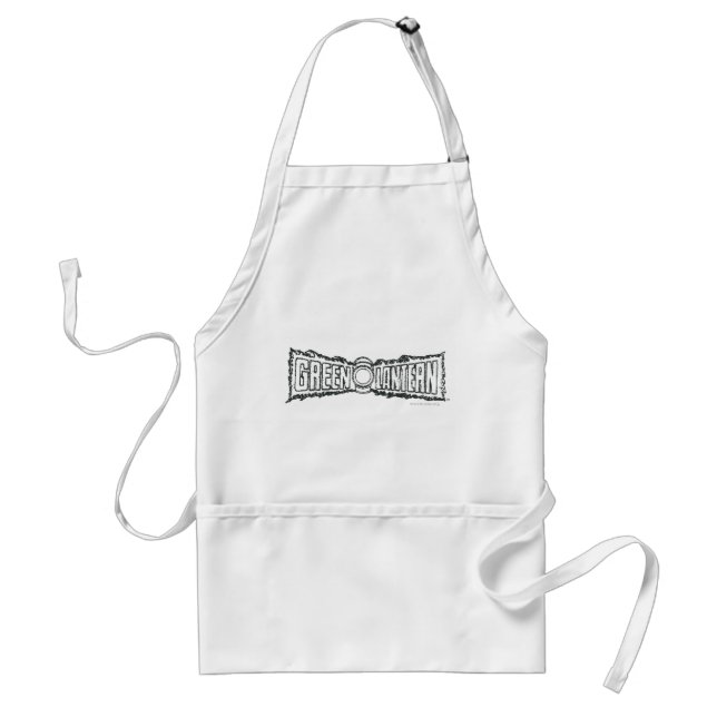 Green Lantern Letters BW Standard Apron (Front)