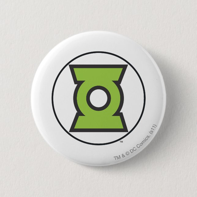 Green Lantern Logo 11 6 Cm Round Badge (Front)