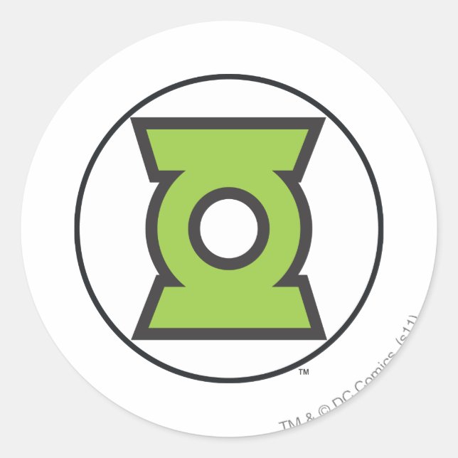 Green Lantern Logo 11 Classic Round Sticker (Front)
