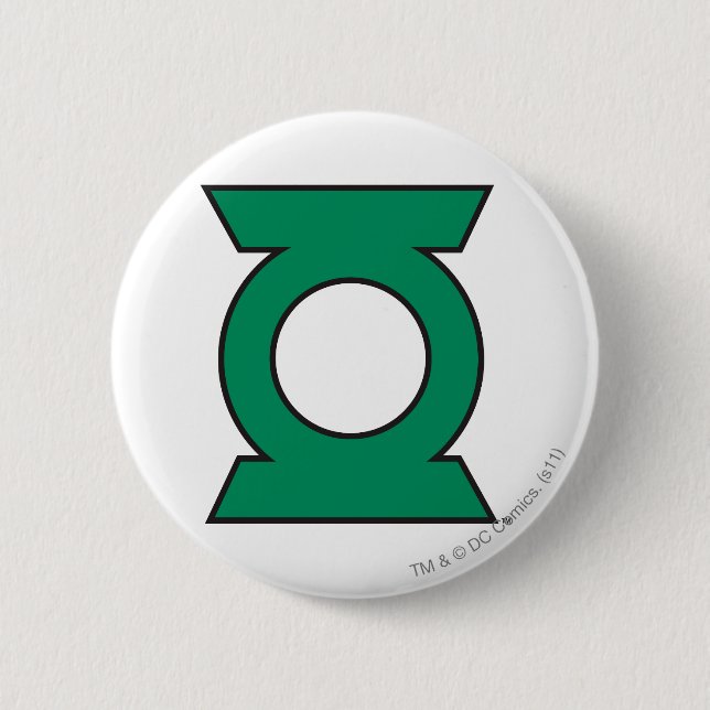 Green Lantern Logo 15 6 Cm Round Badge (Front)