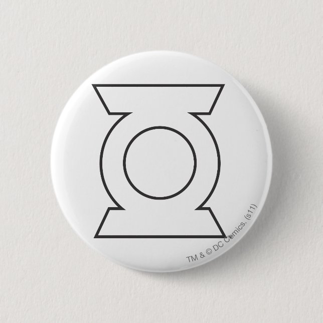 Green Lantern Logo 16 6 Cm Round Badge (Front)