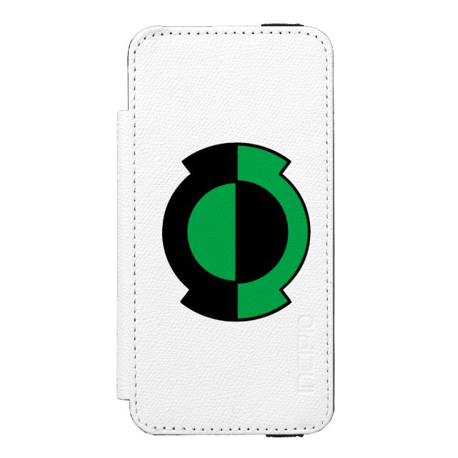 Green Lantern Logo Flipped Incipio iPhone Wallet Case (Folio Front)
