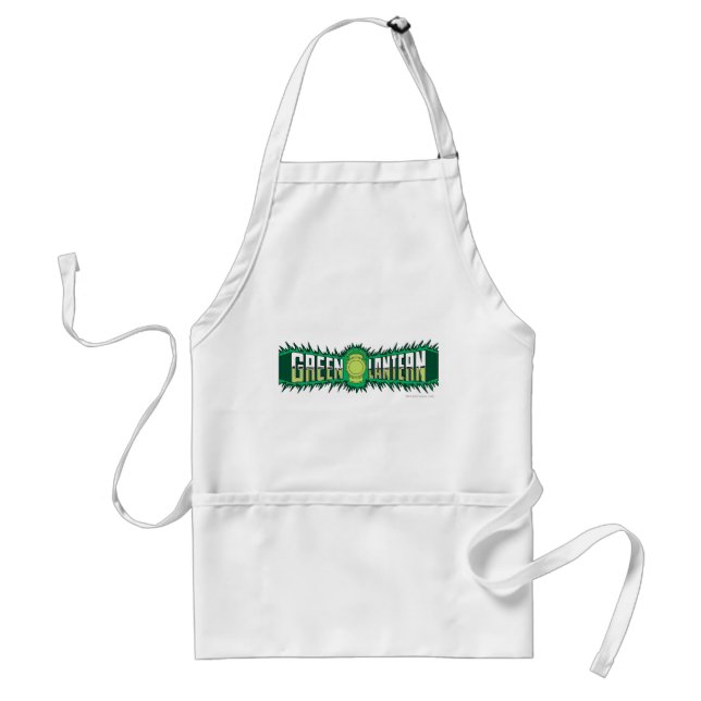 Green Lantern Logo - Green Flames Standard Apron (Front)