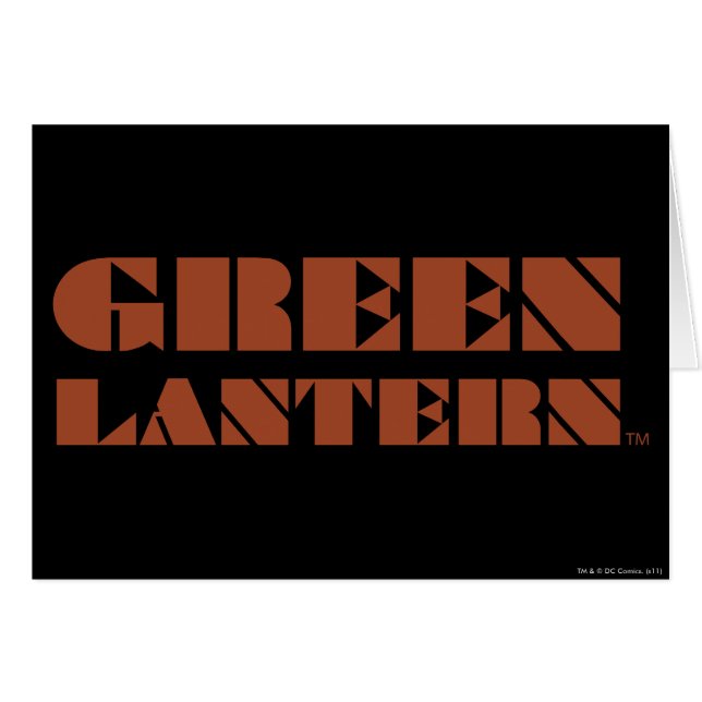 Green Lantern Logo - Tan (Front Horizontal)