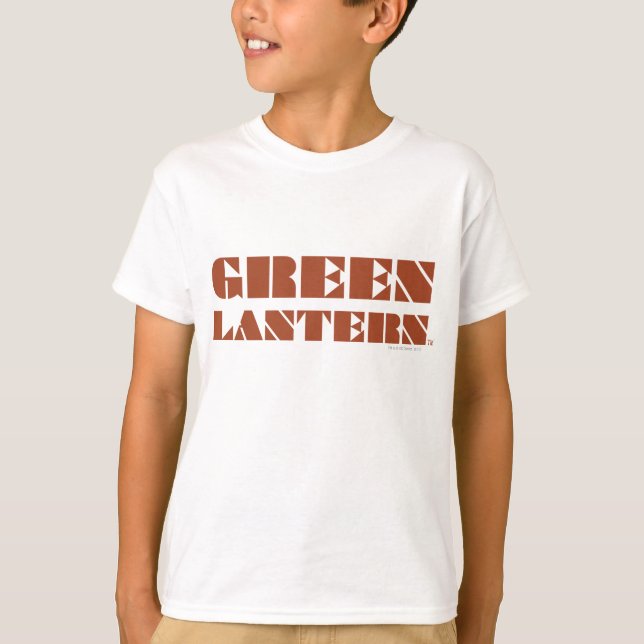 Green Lantern Logo - Tan T-Shirt (Front)