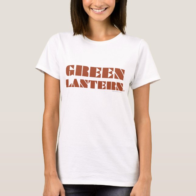 Green Lantern Logo - Tan T-Shirt (Front)