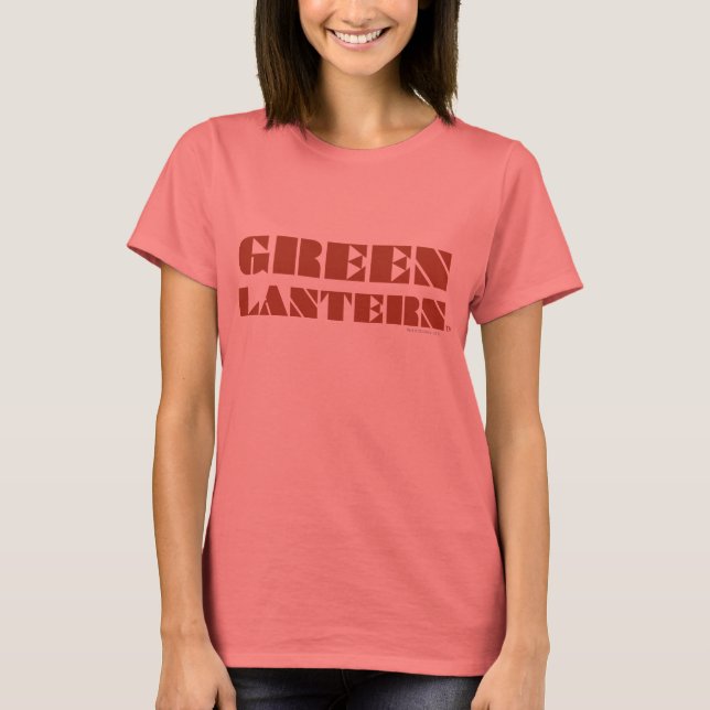 Green Lantern Logo - Tan T-Shirt (Front)