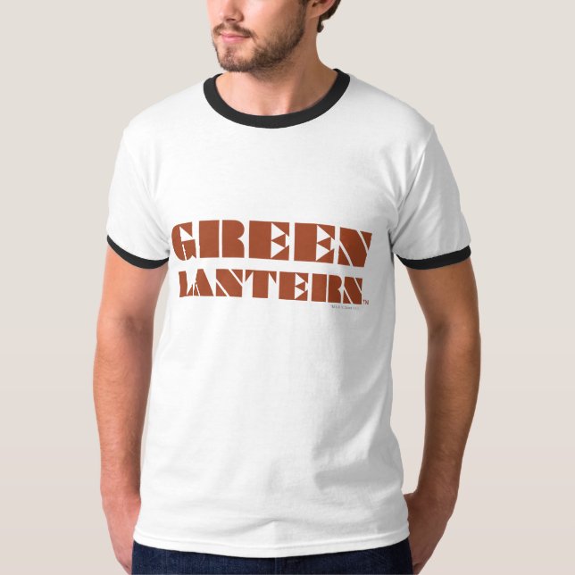 Green Lantern Logo - Tan T-Shirt (Front)