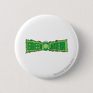Green Lantern Logo with Lantern 6 Cm Round Badge