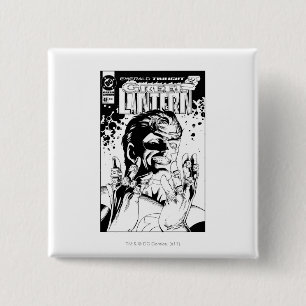 Green Lantern - Many Rings, Black and White 15 Cm Square Badge