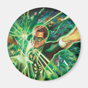 Green Lantern Painting Magnet