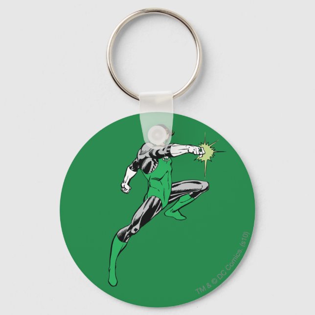 Green Lantern Pointing Ring Key Ring (Front)