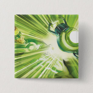 Green Lantern Power 15 Cm Square Badge