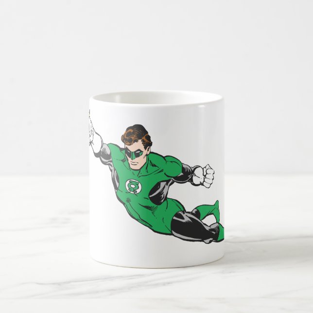 Green Lantern Punches Coffee Mug (Center)