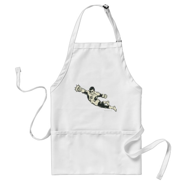 Green Lantern Punches Grunge Standard Apron (Front)
