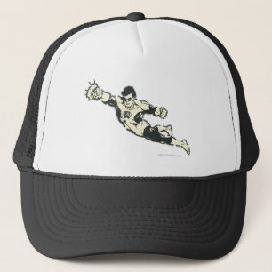 Green Lantern Punches Grunge Trucker Hat