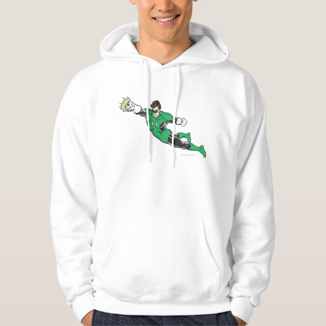Green Lantern Punches Hoodie (Front)