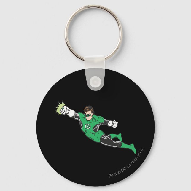 Green Lantern Punches Key Ring (Front)