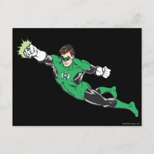 Green Lantern Punches Postcard