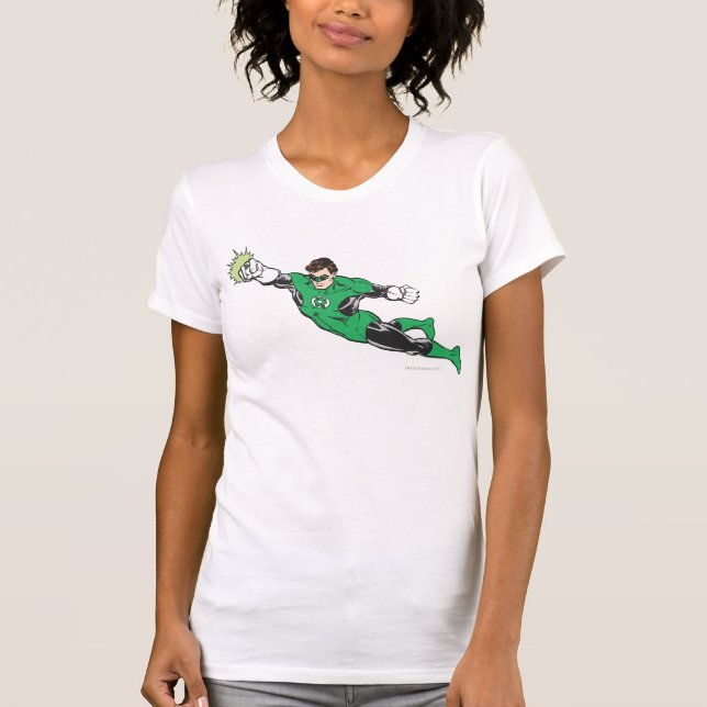 Green Lantern Punches T-Shirt (Front)