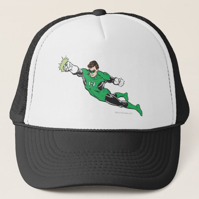 Green Lantern Punches Trucker Hat (Front)