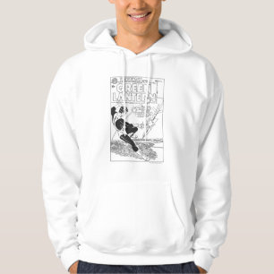Green Lantern - Runaway Missile, Black and White Hoodie