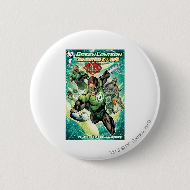 Green Lantern - Secret Files and Origins Cover 6 Cm Round Badge (Front)