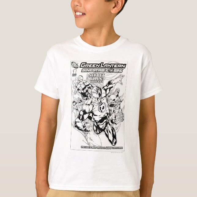 Green Lantern - Secret Files and Origins Cover, Bl T-Shirt (Front)