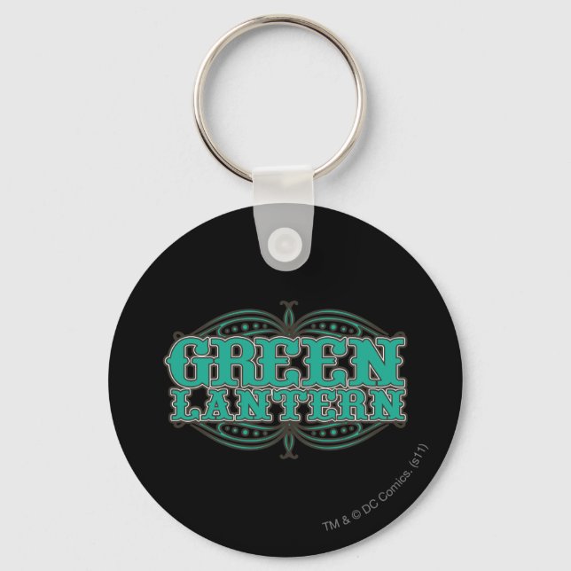 Green Lantern Showtime Letters Key Ring (Front)