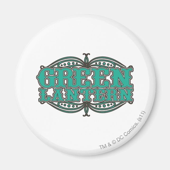 Green Lantern Showtime Letters Magnet (Front)