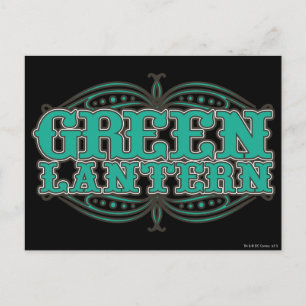 Green Lantern Showtime Letters Postcard