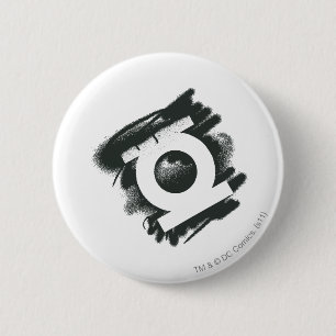 Green Lantern Spray Symbol 6 Cm Round Badge