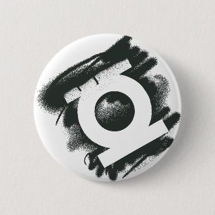 Green Lantern Spray Symbol 6 Cm Round Badge