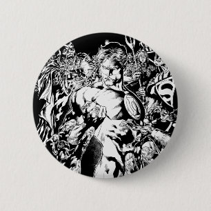 Green Lantern Surrounded 6 Cm Round Badge