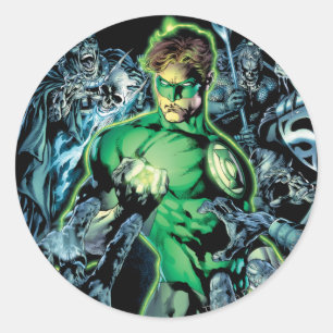 Green Lantern Surrounded - Colour Classic Round Sticker