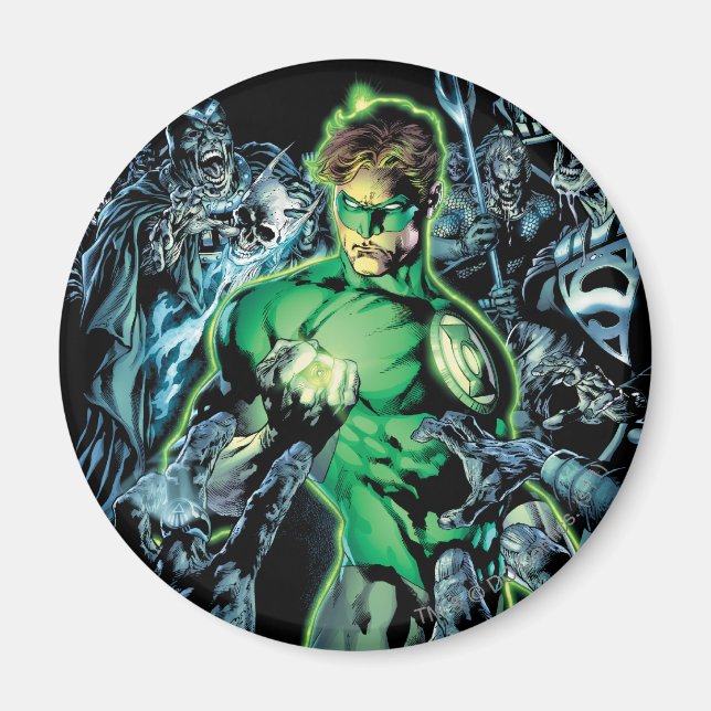 Green Lantern Surrounded - Colour Magnet (Front)