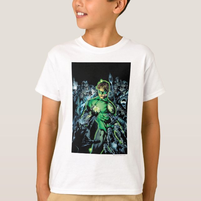 Green Lantern Surrounded - Colour T-Shirt (Front)