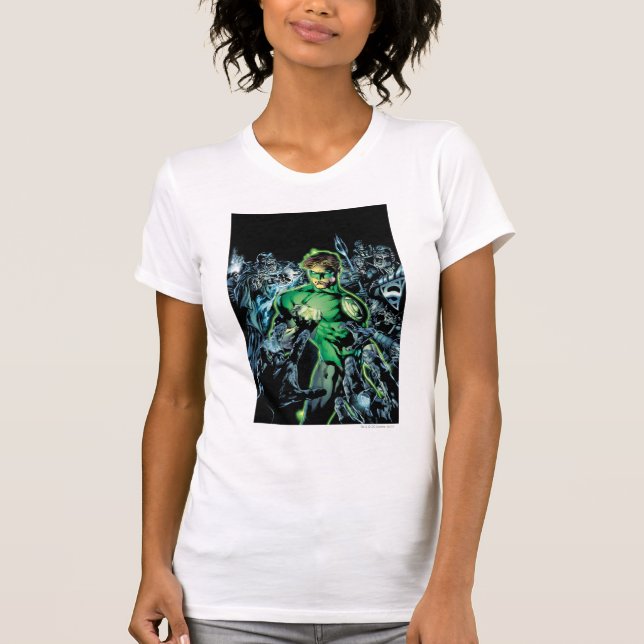 Green Lantern Surrounded - Colour T-Shirt (Front)
