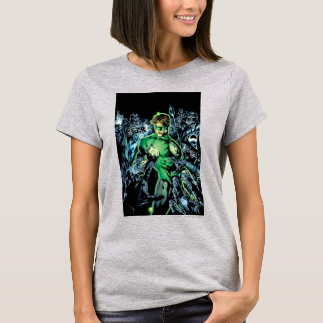 Green Lantern Surrounded - Colour T-Shirt (Front)