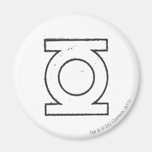 Green Lantern Symbol BW Magnet