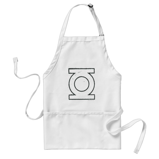 Green Lantern Symbol BW Standard Apron (Front)
