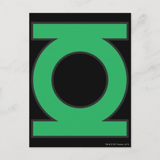 Green Lantern Symbol Postcard (Front)