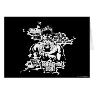 Green Lantern Text Collage