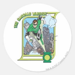 Green Lantern - The Emerald Warrior Classic Round Sticker
