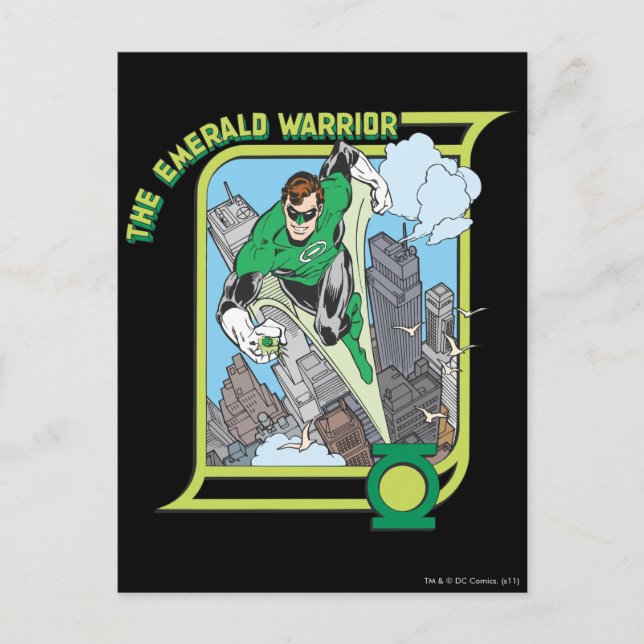 Green Lantern - The Emerald Warrior Postcard (Front)