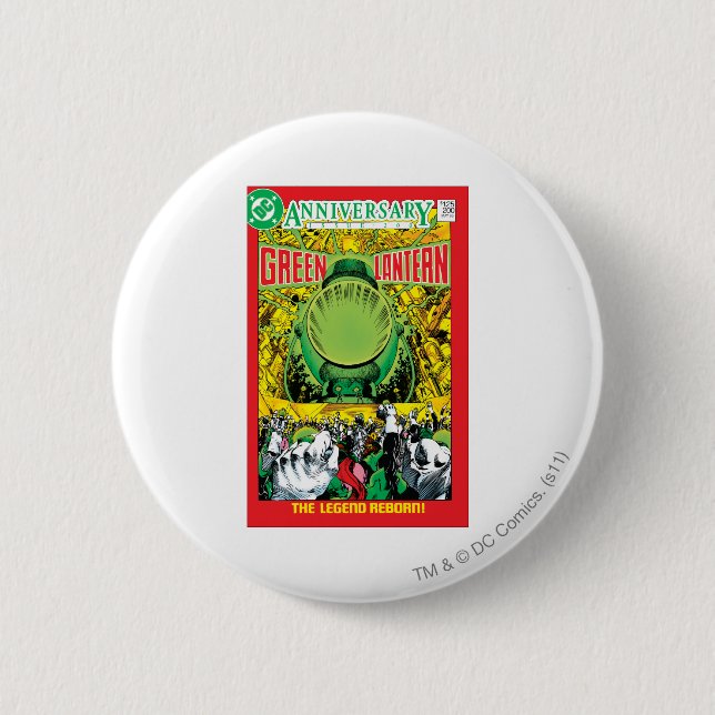 Green Lantern - The Legend Reborn 6 Cm Round Badge (Front)