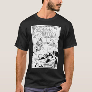 Green Lantern vs Clown, Black and White T-Shirt