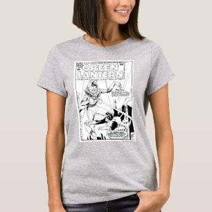 Green Lantern vs Clown, Black and White T-Shirt