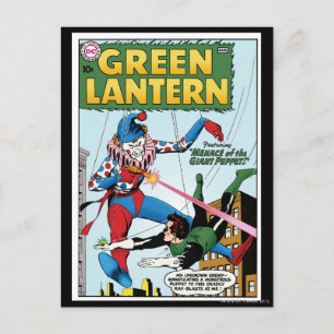 Green Lantern vs Clown Postcard